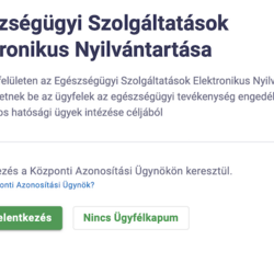 Egészségügyi Szolgáltatások Elektronikus Nyilvántartása (ESZENY)